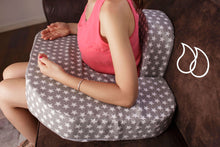 Carica l&#39;immagine nel visualizzatore di Gallery, Postura almohada lactancia para amamantar gemelos recién nacidos y perfecto cuidado de la espalda